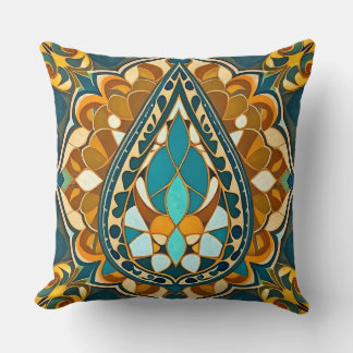 Persian Mosaic Throw Pillow