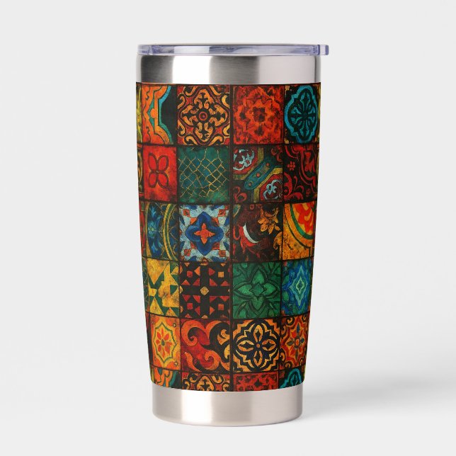 Persian Mosaic Tile Stainless Steel Tumbler – Colo (Left)