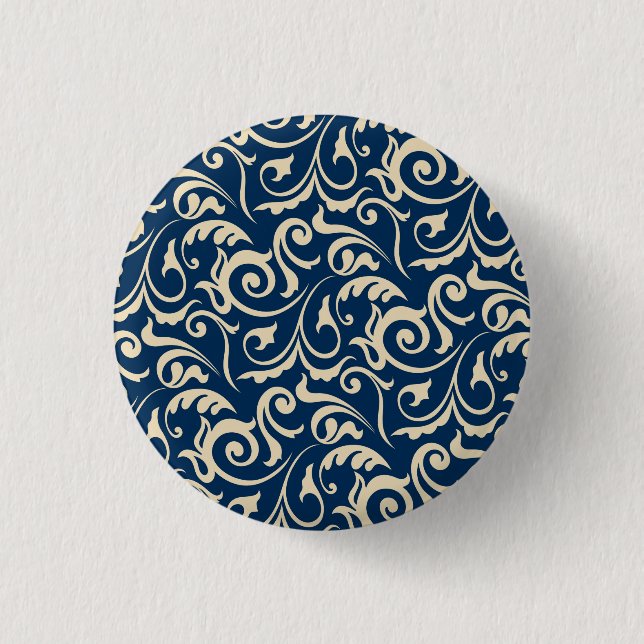 Persian Motifs Inspiration Button (Front)