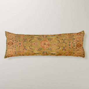 Persian Muted Green Yellow Blue Body Pillow