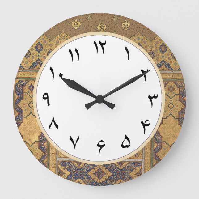 Persian Numbers Farsi Clock with Iranian Numerals (Front)