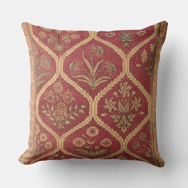 Persian or Turkish carpet, 16th/17th century (wool Throw Pillow (Front)