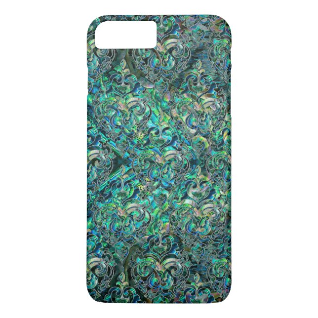 Persian Oriental pattern abalone and silver Case-Mate iPhone Case (Back)