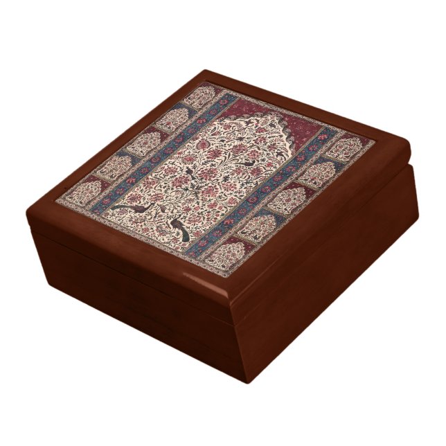 Persian Peacocks & Flowers Keepsake Box (Side)