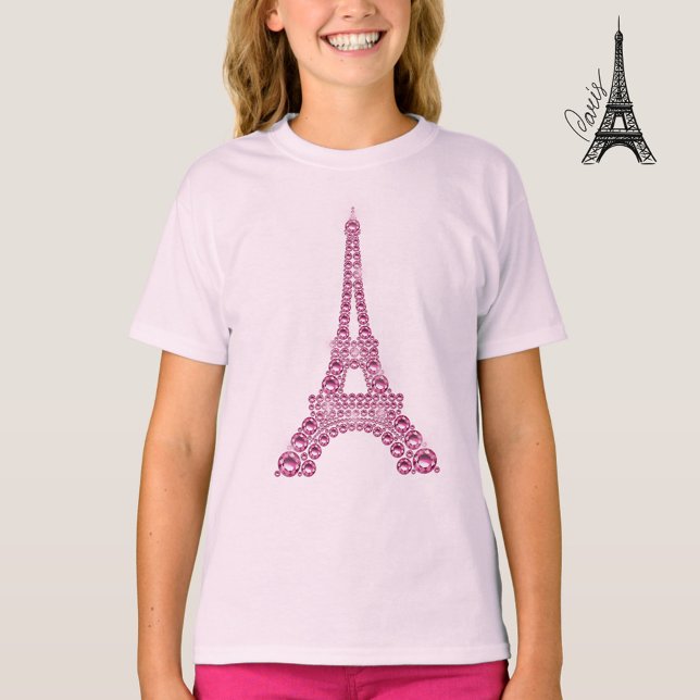 Persian Pink Eiffel Tower T-Shirt (Creator Uploaded)