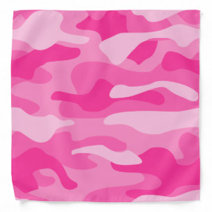 Persian Pink Monocolor Camo Bandana