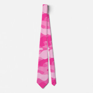 Persian Pink Monocolor Camo Neck Tie