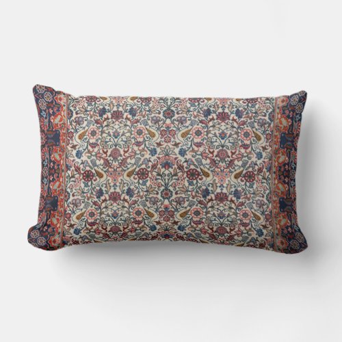 Persian Pink Purple Red Throw Pillow