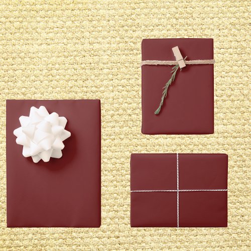 Persian Plum Solid Color Wrapping Paper Sheets