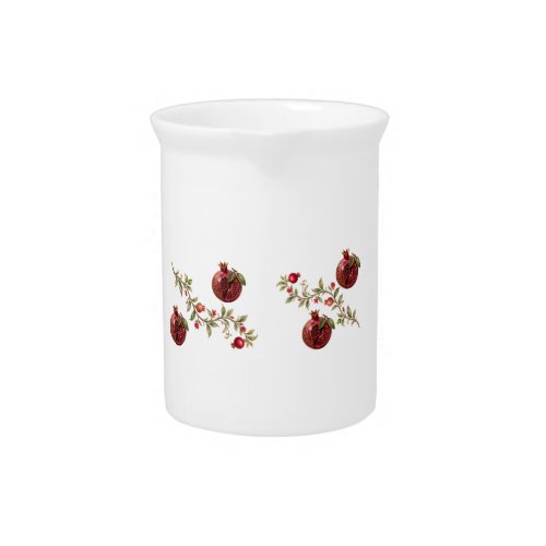 Persian Pomegranate Tree Wall Art | Luxury Botanic Beverage Pitcher