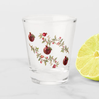 Persian Pomegranate Tree Wall Art | Luxury Botanic Shot Glass