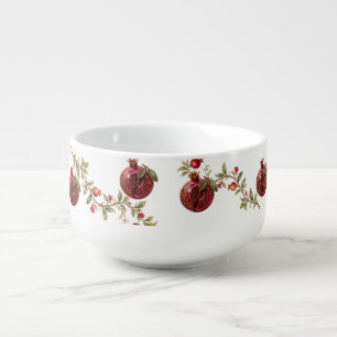 Persian Pomegranate Tree Wall Art Luxury Botanic Soup Mug