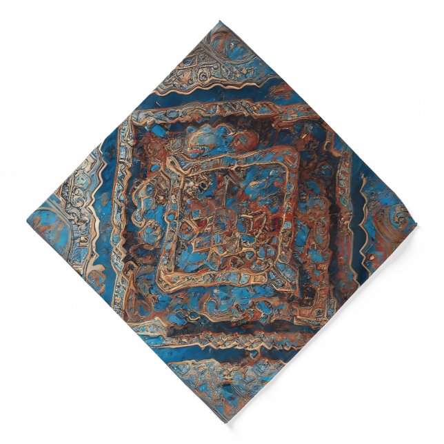 Persian Popular Beautiful Old Pattern Collection Bandana (Front)