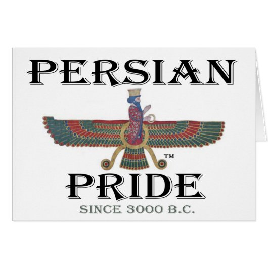 Persian Pride Cards (Front Horizontal)