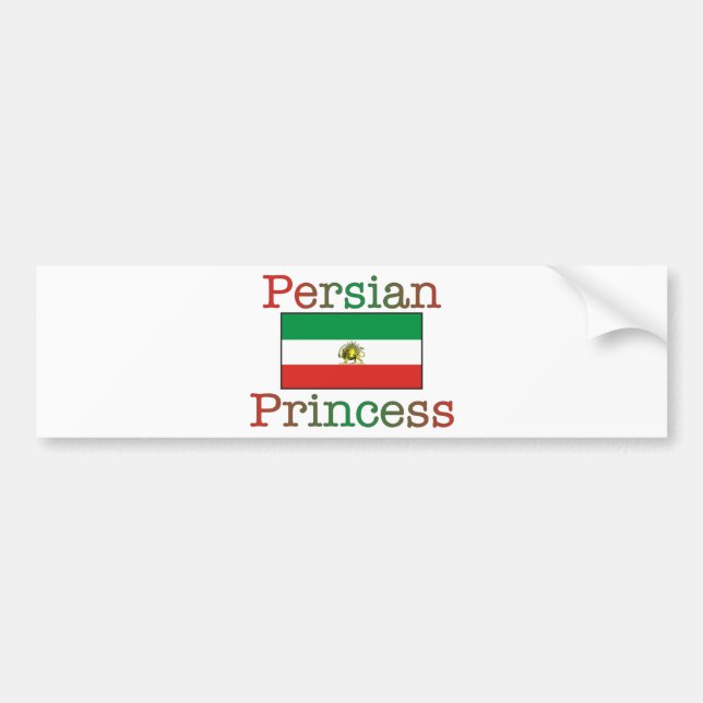 Persian Princess Flag Bumper Sticker (Front)