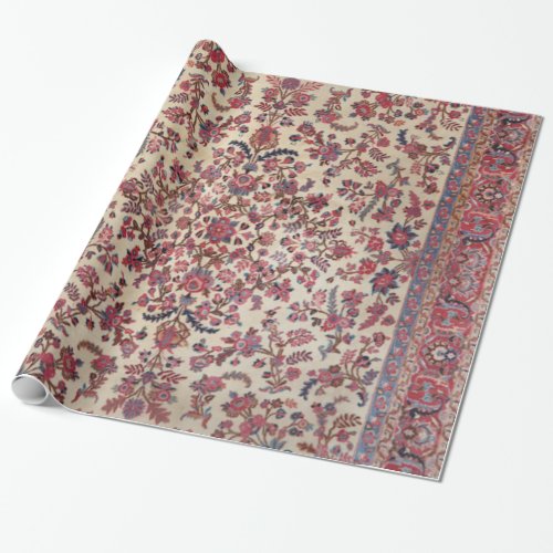 Persian Red Pink Light Blue Purple  Wrapping Paper