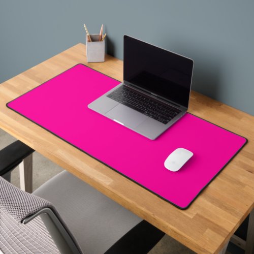 Persian Rose solid deep pink Desk Mat
