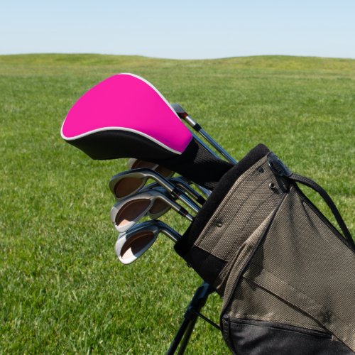 Persian Rose solid deep pink Golf Head Cover