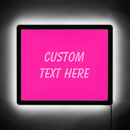 Persian Rose solid deep pink LED Sign