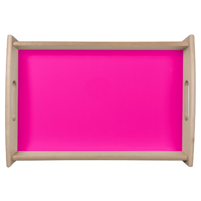 Persian Rose solid deep pink Serving Tray (Front)
