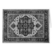 PERSIAN RUG - Black & White (Front Horizontal)