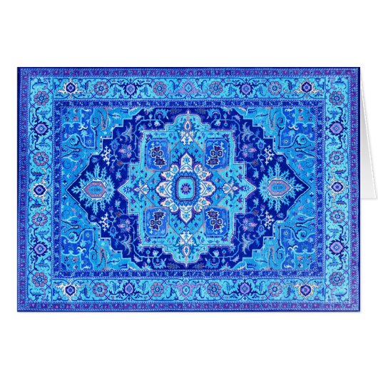 PERSIAN RUG - Blue Cards (Front Horizontal)