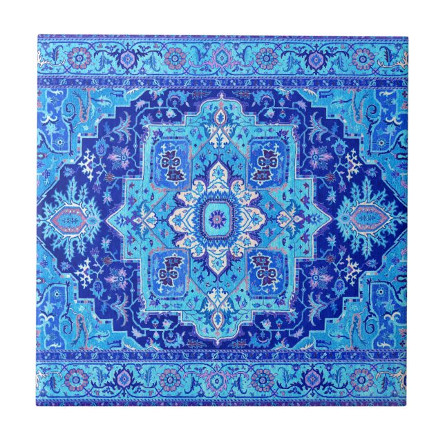 PERSIAN RUG - Blue Tile (Front)