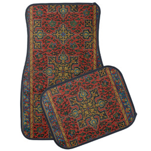 Persian Rug Carpet Red Blue Classic