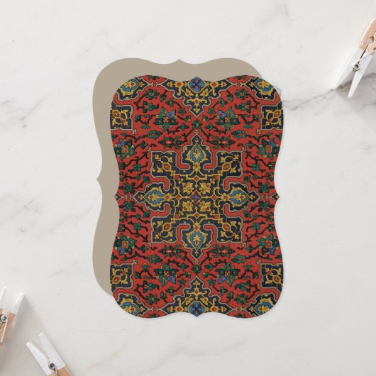 Persian Rug Carpet Red Blue Classic (Front/Back In Situ)