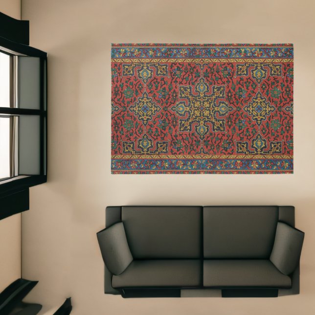 Persian Rug Carpet Red Blue Classic (Insitu (Indoor 1))