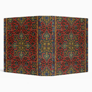 Persian Rug Carpet Red Blue Classic 3 Ring Binder