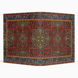 Persian Rug Carpet Red Blue Classic 3 Ring Binder