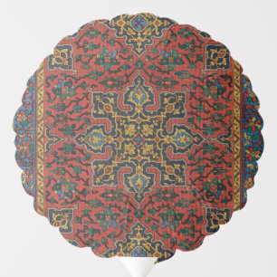 Persian Rug Carpet Red Blue Classic Balloon