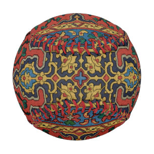 Persian Rug Carpet Red Blue Classic Baseball