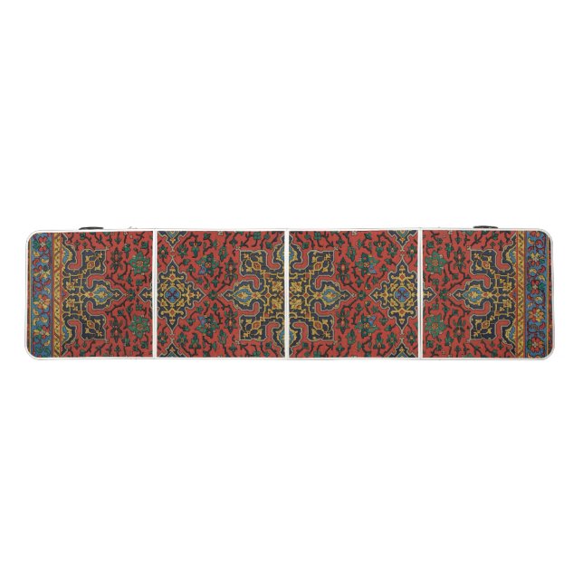 Persian Rug Carpet Red Blue Classic Beer Pong Table (Top)
