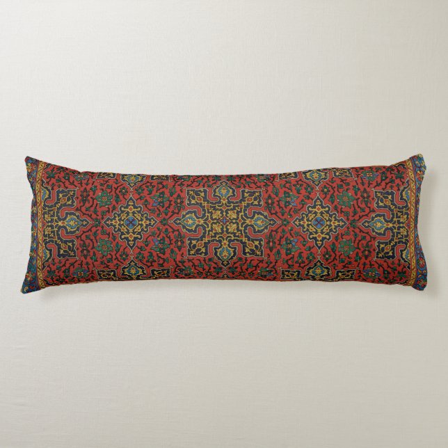 Persian Rug Carpet Red Blue Classic Body Pillow (Front)