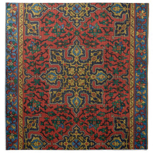 Persian Rug Carpet Red Blue Classic Cloth Napkin