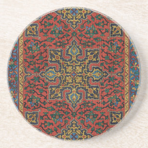 Persian Rug Carpet Red Blue Classic Coaster