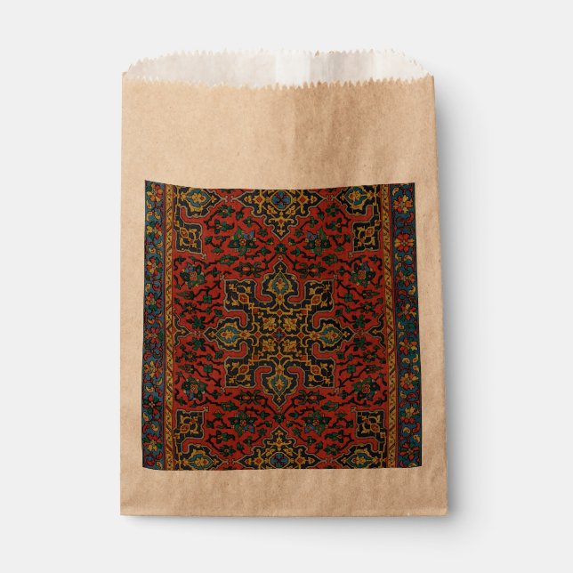 Persian Rug Carpet Red Blue Classic Favor Bag (Front)