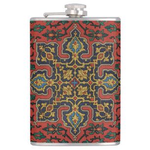 Persian Rug Carpet Red Blue Classic Flask