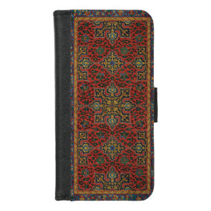 Persian Rug Carpet Red Blue Classic iPhone 8/7 Wallet Case