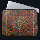 Persian Rug Carpet Red Blue Classic Laptop Sleeve<br><div class="desc">Persian Carpet - Arabic art pattern, Emile Prisses d’Avennes, printed in the book La Decoration Arabe. (1885). This image is a photographic reproduction based on an antique is a richly detailed Persian rug with an intricate design. It features a bold, symmetrical pattern in the center, utilizing geometric and floral motifs....</div>