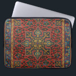 Persian Rug Carpet Red Blue Classic Laptop Sleeve<br><div class="desc">Persian Carpet - Arabic art pattern, Emile Prisses d’Avennes, printed in the book La Decoration Arabe. (1885). This image is a photographic reproduction based on an antique is a richly detailed Persian rug with an intricate design. It features a bold, symmetrical pattern in the center, utilizing geometric and floral motifs....</div>