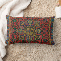 Persian Rug Carpet Red Blue Classic