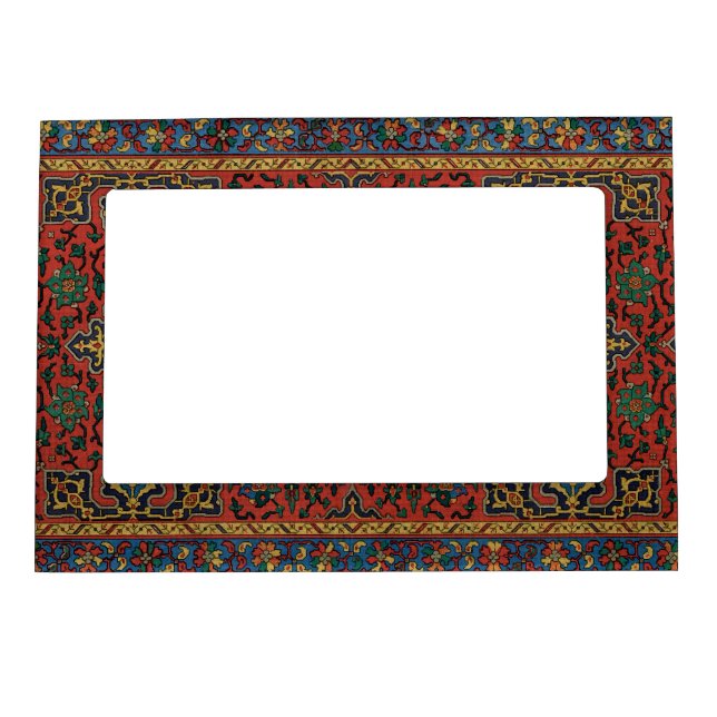 Persian Rug Carpet Red Blue Classic Magnetic Frame (Front)
