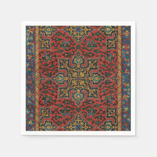 Persian Rug Carpet Red Blue Classic Napkins
