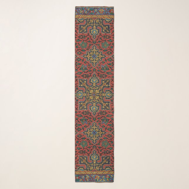 Persian Rug Carpet Red Blue Classic Scarf (Front)
