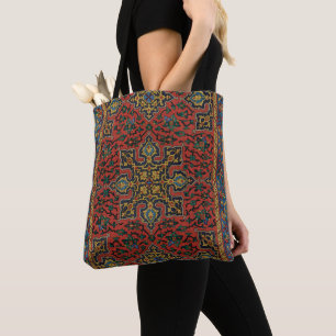 Persian Rug Carpet Red Blue Classic Tote Bag