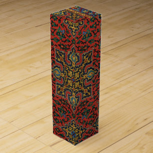 Persian Rug Carpet Red Blue Classic Wine Box