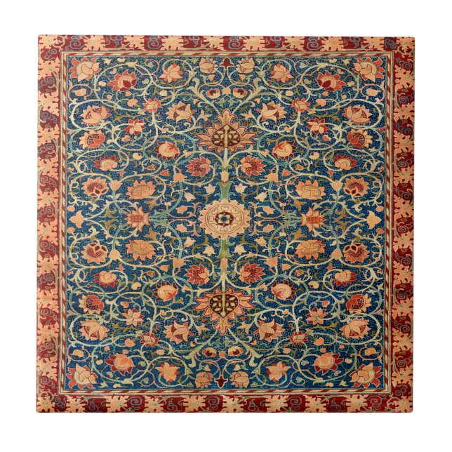 Persian Rug Design Ceramic Tile (Front)